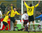 Fussball 1. Bundesliga: Dortmund - Kaiserslautern, Jubel n. 1:0