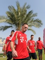 Fussball 1. Bundesliga 11/12: FC Bayern Muenchen Training in Doha
