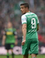 Fussball, 1. Bundesliga  Saison 2014/2015: SV Werder Bremen - Borussia Moenchengladbach