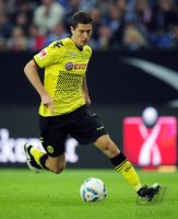Fussball 1. Bundesliga, Supercup: Borussia Dortmund, LEWANDOWSKI Einzelaktion