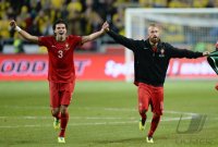 Fussball WM Qualifikation 2014 Playoff: JUBEL Portugal