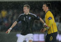Fussball International EM 2012-Qualifikation:  Torwart Lukas Hradecky (Finnlamd)