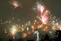 Feuerwerk an Silvester 2010 in ROTTENBURG