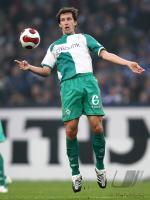Fussball 1. Bundesliga: Werder, BAUMANN Einzelaktion