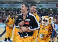 Basketball 1. Bundesliga 14/15 Hauptrunde: Walter Tigers Tuebingen - Crailsheim Merlins