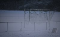 Fussball Kreisliga B 2 23/24: Schneebedeckter Platz beim SV Bad Imnau
