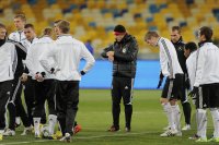 Fussball Training  der Deutsche Nationalmannschaft in Kiew