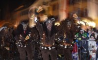 Schwaebisch-alemannische Fastnacht / Fasnet Rottenburg Hexentanz 2015
