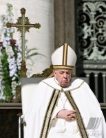 Vatikan, Rom Ostermesse 2023 Papst Franziskus I.