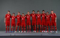 Fussball 1. Bundesliga 2012/2013:  Fototermin beim  FC Bayern Muenchen