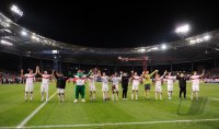 Fussball 1. Bundesliga : Stuttgart Schlussjubel