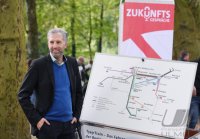 Bundestagswahl 2021 in Tuebingen: Tuebinger Oberbuergermeister Boris Palmer (Die Gruenen)