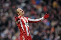 Fussball 1. Bundesliga  Saison 2010/2011: Arjen Robben (FC Bayern Muenchen)