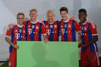 Fussball 1. Bundesliga 2014/2015:  TEAMJUBEL FC Bayern Muenchen