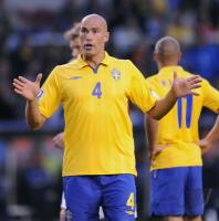 Fussball WM-Qualifikation:   Daniel Majstorovic  (Schweden)