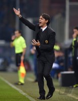 Fussball International Serie A 14/15: Trainer Filippo Inzaghi (AC Mailand)