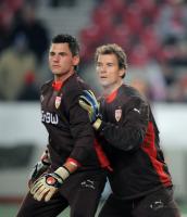 FUSSBALL UEFA-Cup  LEHMANN und STOLZ  (VfB Stuttgart)