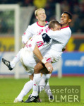 Fussball 1. Bundesliga: Leverkusen - Nuernberg, Jubel FCN