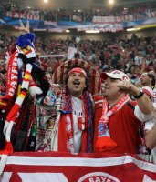 FUSSBALL INTERNATIONAL CHL VIERTELFINALE 12/13: JUBEL FC Bayern Muenchen