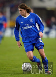FUSSBALL CHL  Hernan Crespo (FC C) am Ball