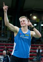 Deutsche Hallen-Meisterschaft Leichtathletik 2012  JUBEL Gregor Traber (LAV Tuebingen)