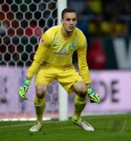 Fussball, 1. Bundesliga  Saison 2013/2014: SV Werder Bremen - Borussia Dortmund