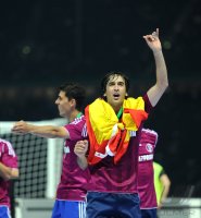 Fussball: DFB Pokal Finale: Jubel  Raul (FC Schalke 04)