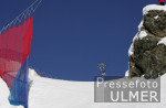Ski Alpin;  Abfahrt Herren  Wengen Start Max Rauffer (GER) im Hintergrund Eiger, Moench, Jungfrau