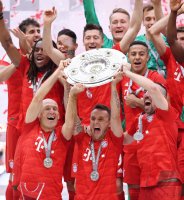 Fussball 1. Bundesliga Saison 18/19: Meister FC Bayern Muenchen