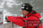 Ski Alpin;  Abfahrt Herren  Wengen Start Max Rauffer (GER) im Hintergrund Eiger, Moench, Jungfrau