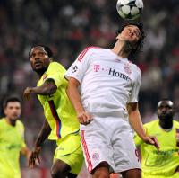 Fussball Champions League 08/09  Bayern Muenchen  - Olympique Lyon