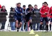Fussball 1. Bundesliga : Training beim FC Bayern Muenchen