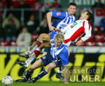 Fussball 1. Bundesliga: Koeln - Berlin, Zweikampf