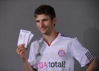 Fussball 1. Bundesliga 2010/2011: FOTOTERMIN  FC Bayern Muenchen  Thomas Mueller