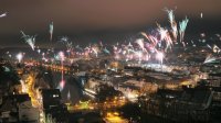 Feuerwerk an Silvester 2010 in Tuebingen