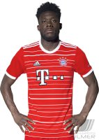 Fussball 1. Bundesliga Saison 22/23: Alphonso Davies (FC Bayern Muenchen)