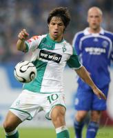 Fussball 1. Bundesliga: Werder, DIEGO Einzelaktion