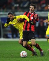 Fussball 1. Bundesliga : Antonio da Silva (li, Borussia Dortmund) gegen Hallil Altintop (re, Eintracht Frankfurt)