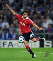 Fussball CHL  Saison 2010/2011:  Fabio da Silva (Manchester United FC)