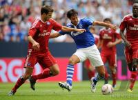 FUSSBALL: LIGA TOTAL CUP 2010 , 1. HALBFINALE: SCHALKE - HAMBURG