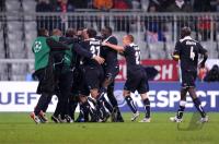 FUSSBALL  International CHL 09/10  Jubel , Jubeltraube Girondins Bordeaux