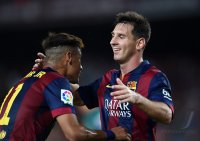 FUSSBALL International 2014/2015: JUBEL Lionel Messi (Barca)