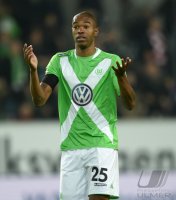 Fussball, 1. Bundesliga  Saison 2014/2015: VfL Wolfsburg - FC Bayern Muenchen