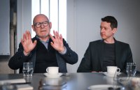 Buendnis 90 / Die Gruenen, Wahlkampf Landtagswahl Baden - Wuerttemberg, Verkehrsminister Winfried Hermann