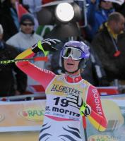 SKI Weltcup  Damen  ST.Moritz; Abfahrt   Siegerin  Maria Riesch (GER)