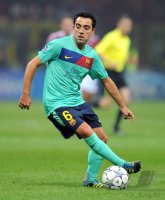 Fussball CHL  Saison 2011/2012:  Xavi Hernandez (Barca)