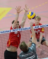 Volleyball 1. Bundesliga  Saison 15/16:  TV Rottenburg -  Netzhoppers KW Bestensee