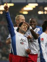 Fussball 1. Bundesliga: Hamburg - Berlin, jubel HSV