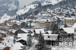 SKI   Weltcup Abfahrt Mnner Dorfansicht; verschneites Wengen
