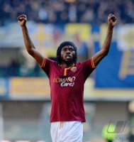 FUSSBALL SERIE A 2013/2014: JUBEL Gervinho (AS Rom)
